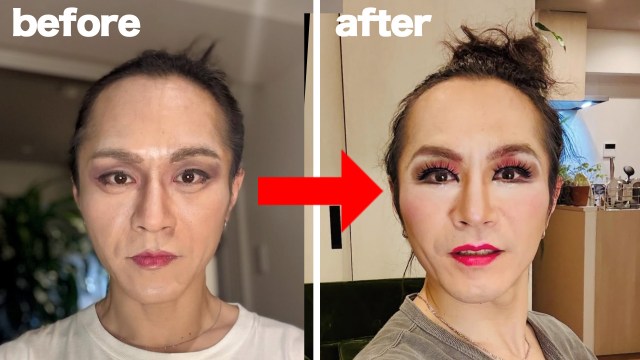 【ビフォーアフター】半顔メイクレッスンで別人に！