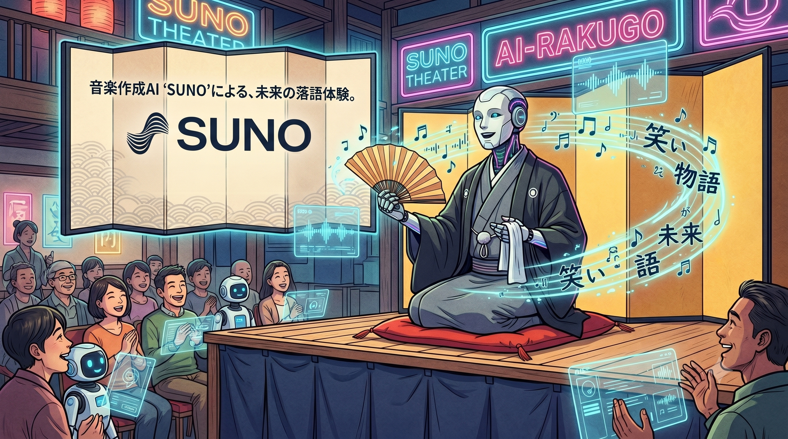 【検証】楽曲制作AIに古典落語『寿限無』を流し込んだらどうなる？ 現状は微妙だが1年後、AI寄席の未来が見えた