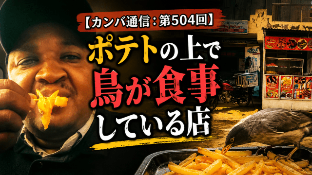 ポテトの上で鳥が食事している店でポテトを注文したら…【カンバ通信：第504回】